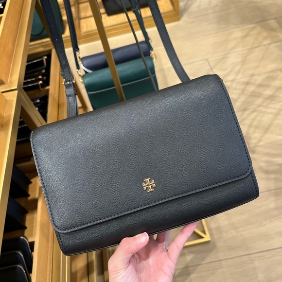 Tory Burch Handbags - NWT Tory Burch Emerson Combo Crossbody Black